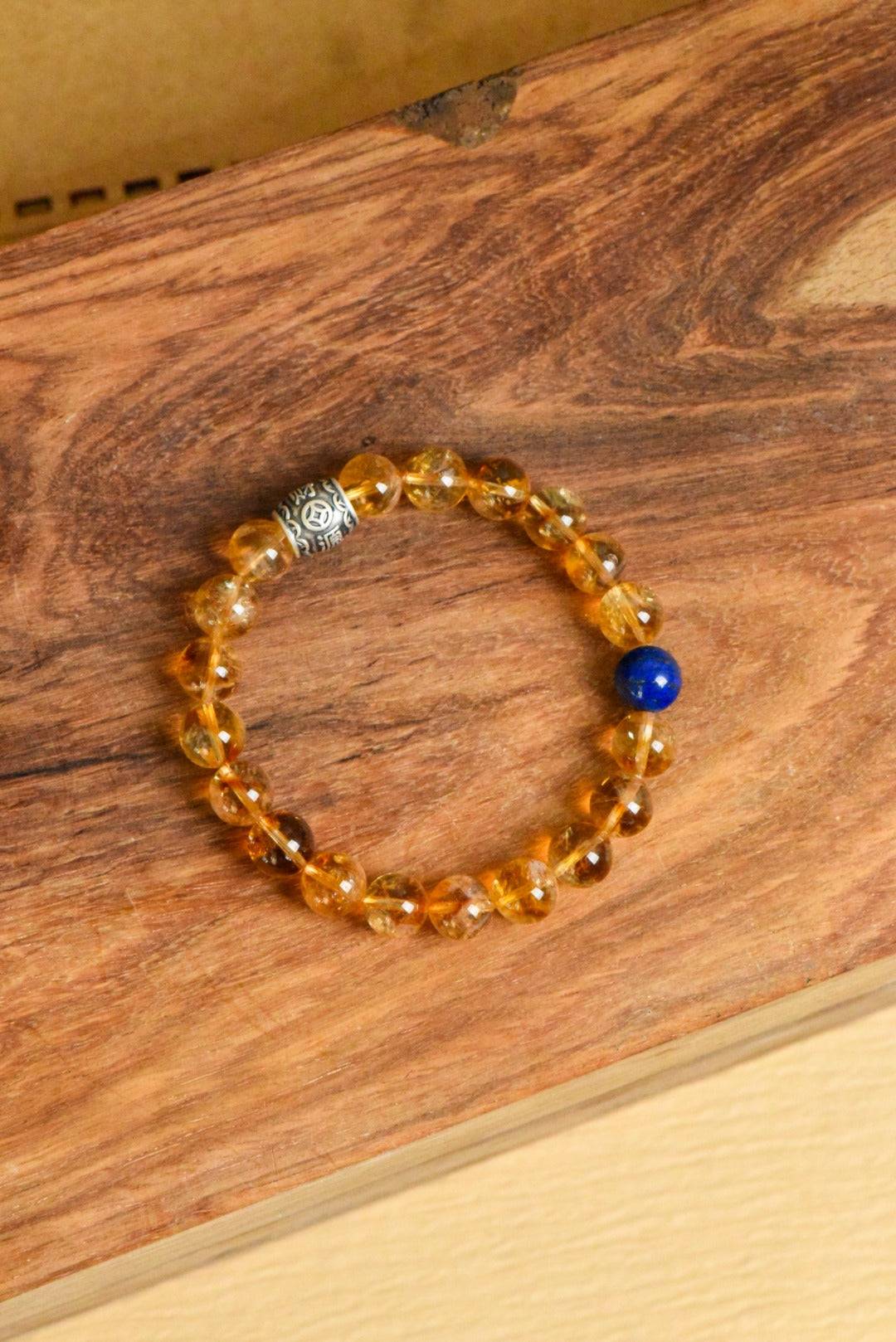 ▫️▪️ Yellow Ace Lapis Lazuli Bracelet (Men)
